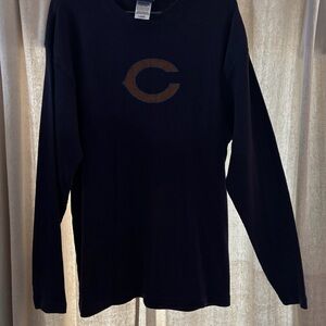 Chicago Bears Long Sleeve Henley Shirt